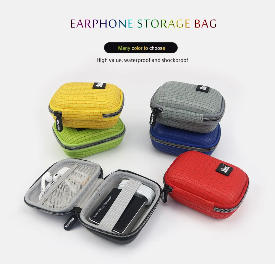 Snailhouse PU простая сумка для наушников Высокое качество мини-гарнитура для хранения наушников чехол для защиты данных зарядный кабель коробка для хранения подарок
