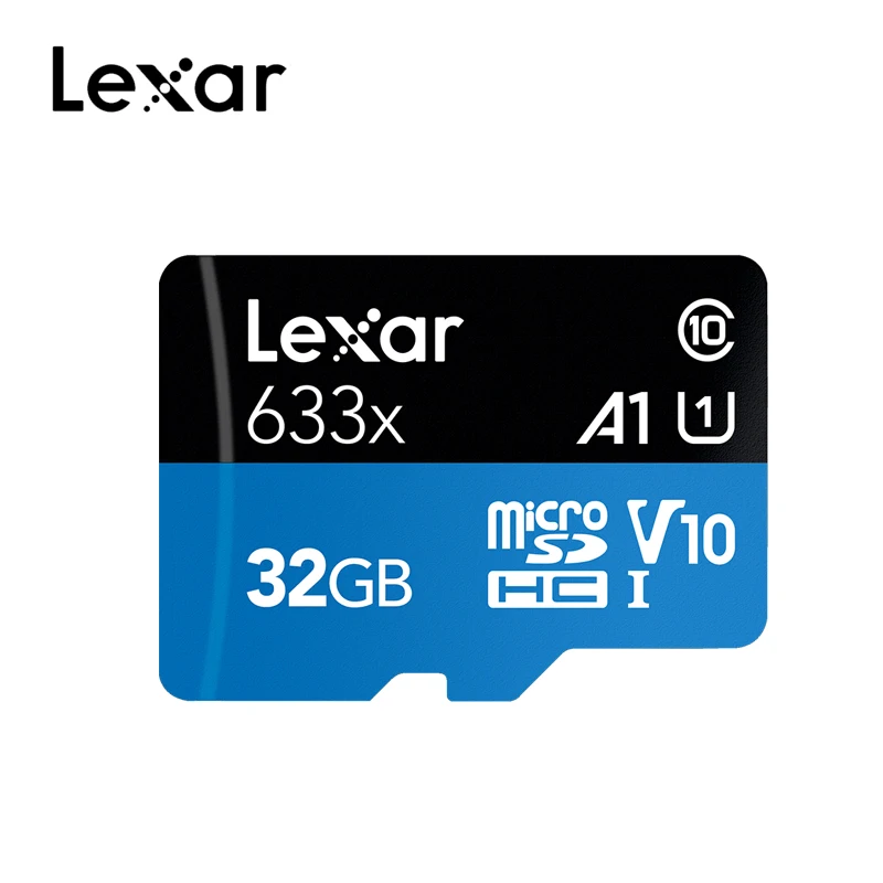 Оригинал Lexar 32 ГБ micro sd карта 64 Гб класс 10 633x128 TF флэш памяти 256 512 mecard A1 A2|Карты