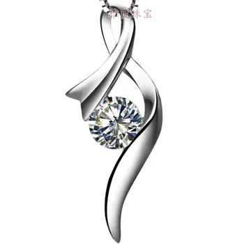 

Royal Design Corses Shape Fancy Jewelry G14K 585 Pendant Bridal Jewelry 0.5Ct Female Pendant for Her with chain Gift