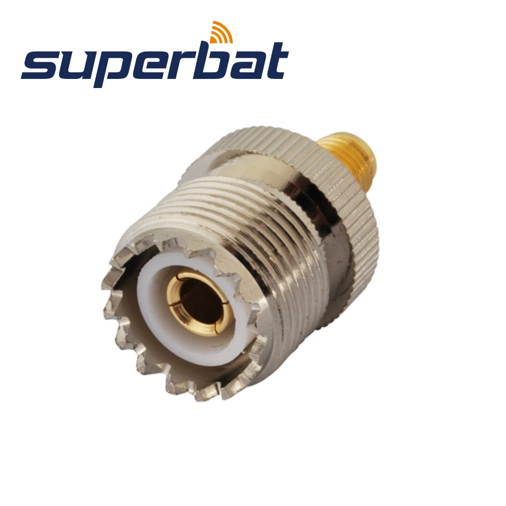 Superbat SMA-UHF адаптер SMA Jack к UHF Female прямой RF коаксиальный разъем | Мобильные телефоны и
