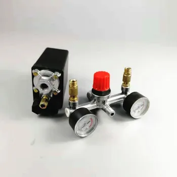 

1 Set Factory Supplied REGULATOR HEAVY DUTY Air Compressor Pump Pressure Control Switch + Valve Gauge Free Shipping