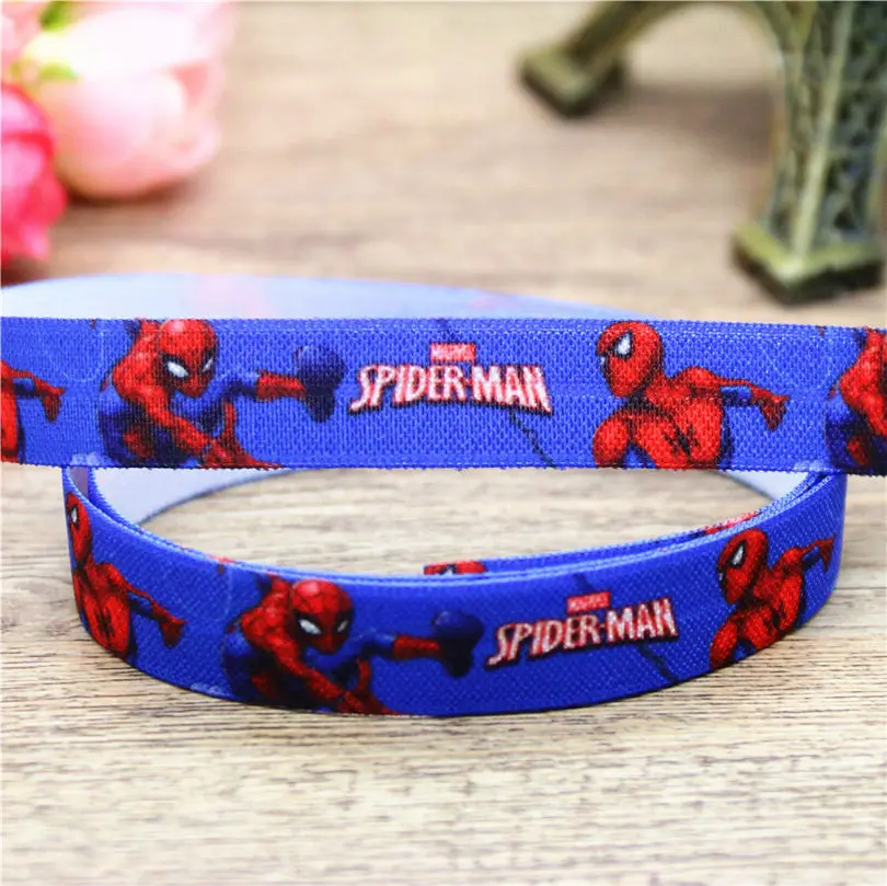 DHK 5/8 ''5 ярдов супер герой Американский marvel Печатных Складные эластичные враг повязка на голову головной убор ободок DIY украшения OEM C527