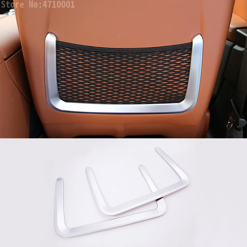 ABS Auto Seat Rear Back Seat Opslag Netto Zak Frame Cover Trim Voor Maserati Ghibli 2014-2017 Voor Levante 2016 Accessoires 2 stuks ABS Auto Seat Rear Back Seat Opslag Netto Zak Frame Cover Trim Voor Maserati Ghibli 2014-2017 Voor Levante 2016 Accessoires 2 stuks