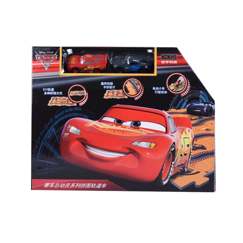 2020 Pixar Автомобиль 3 Трек автомобилей McQueen Storm Jackson 2 шт. электрические Слоты