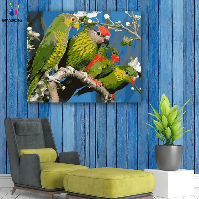 Diy Renklendirme Sayilar Ile Renkler Dort Kucuk Kus Resim Cizim