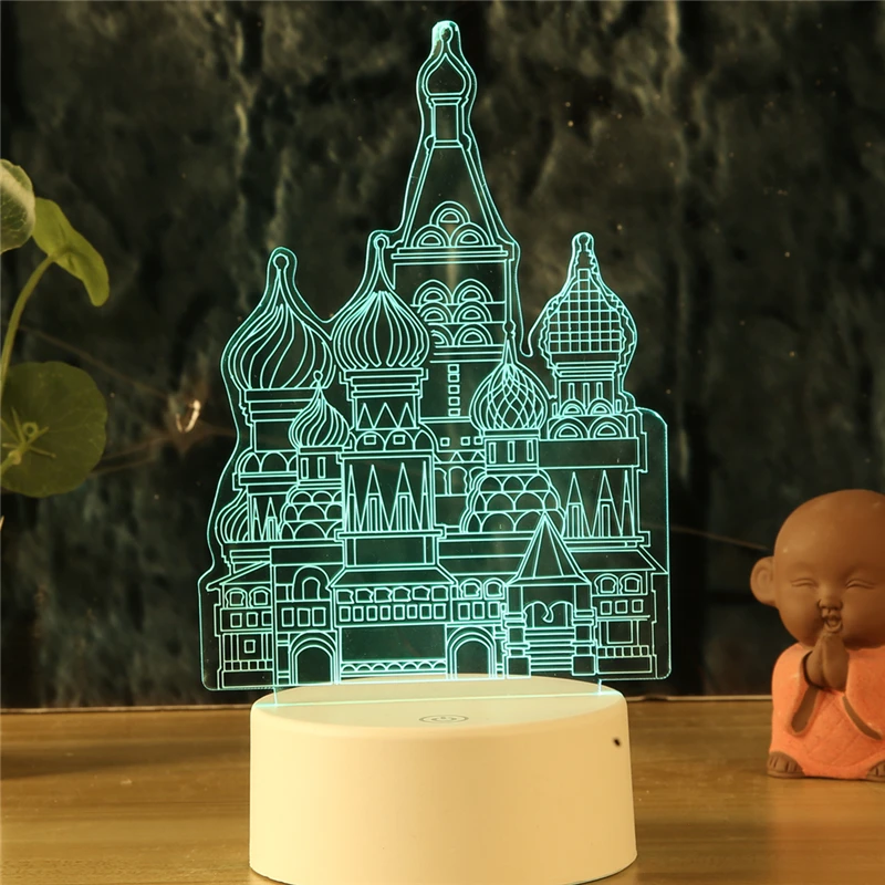 LED Nightlight Temple Castle Palace 3d Lamp 7 Colors Night Lamps For Kids Touch Remote Led Usb Desk lamps Baby Sleeping Mylamp LED Nightlight Temple Castle Palace 3d Lamp 7 Colors Night Lamps For Kids Touch Remote Led Usb Desk lamps Baby Sleeping Mylamp