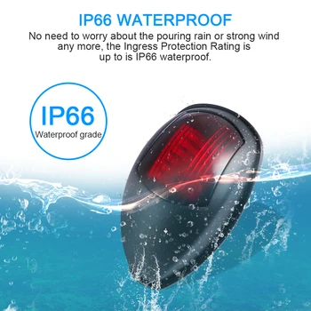 

2 Pcs Universal Navigation Light Lamp For Marine LED Navigation Light Lamp Signal Lamp For Marine Boat Yacht Truck Trailer Van
