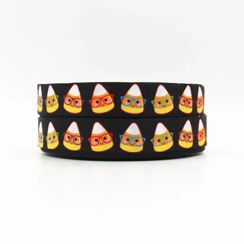 

wm 10 yards lot 7/8inch 22mm 150923022 Halloween Day printed grosgrain ribbon