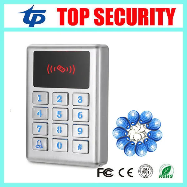 Standalone door access control system 125KHZ RFID card metal case door access controller surface waterproof card reader M11