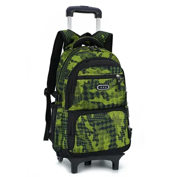 

Removable Children School Bags Six Wheels Children's Trolley school Backpack Primary Schoolbags Boys Girls kids Wheeled Backpack