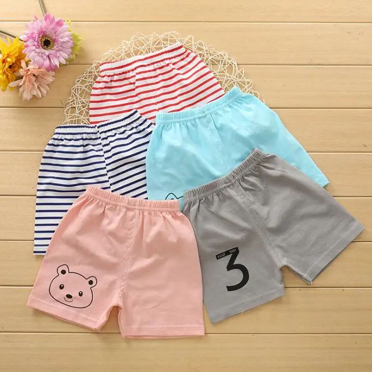 Штаны для новорожденных шорты для малышей пляжная одежда От 0 до 5 лет Детские шорты хлопковые детские Тонкие штаны летняя одежда для малышей с рисунком