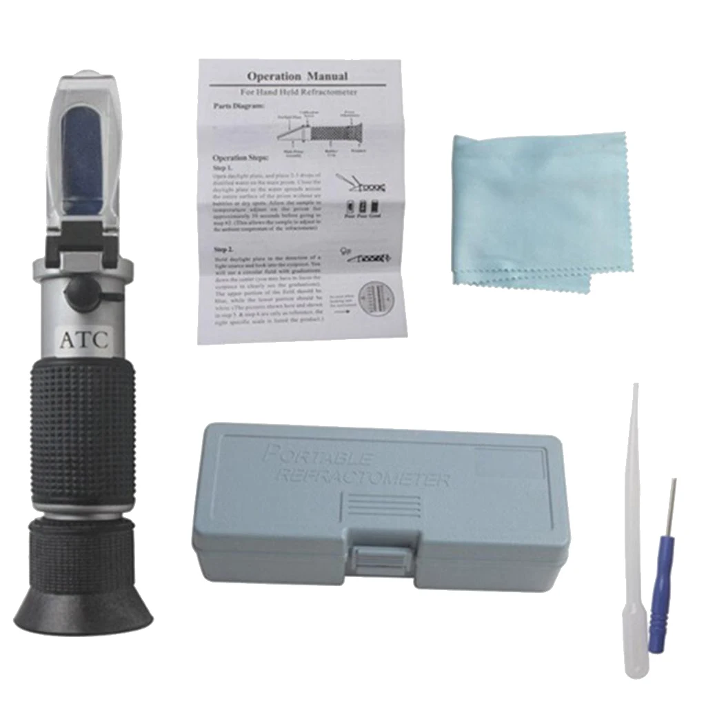 Automatic Temperature Compensation Propylene Glycol Accurate Refractometer