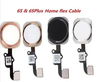

100pcs/LOT Home Button Flex Cable for iphone 6S 4.7 on off button Assembly for iphone 6S plus 5.5 Rose Gold Assembly