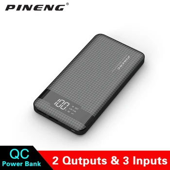 

Pineng PN-961 10000mAh Power Bank PN961 Mobile Portable Charger Li-Polymer with LED Indicator Fast Charger For Xiaomi iPone XS