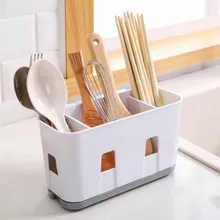 Пластиковые палочки для еды, держатель для ложки, палочки для еды, стеллаж для хранения, сливная стойка, клетка для кухни, палочки для еды, настенное крепление ZP7151717