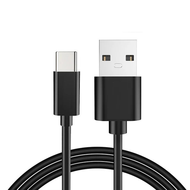 Usb type-C кабель USB 2.4A быстрое зарядное устройство type-C Серебряный суперзарядный кабель для huawei P10 P20 Pro mate 10 USB C шнур - Цвет: Black