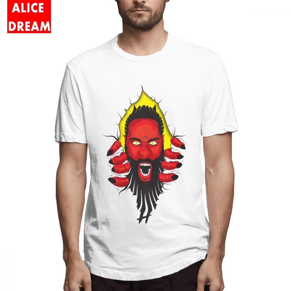 Страх Борода Джеймс Харден Футболка мужская 3D принт Camiseta хлопок S-6XL большой размер футболка Летняя дышащая