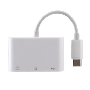 

3 in 1 USB to Type-C USB C to SD Card Reader Camera Connection Kit Adapter SD TF Card Reader Adapter