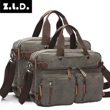 Handbag Canvas-Bag Messenger-Bag Business-Briefcase Multi-Function Bolso Large-Capacity