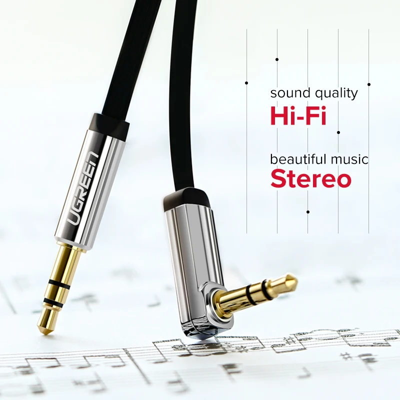Ugreen AUX Cable Jack 3.5mm Audio Cable 3.5 mm Jack Speaker Cable for JBL Headphones Car Xiaomi redmi 5 plus Oneplus 5t AUX Cord