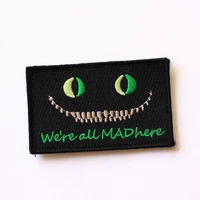 TSNK Embroidery Patch Tactical Badge"We are all MAD here/PJ" Armlet 1