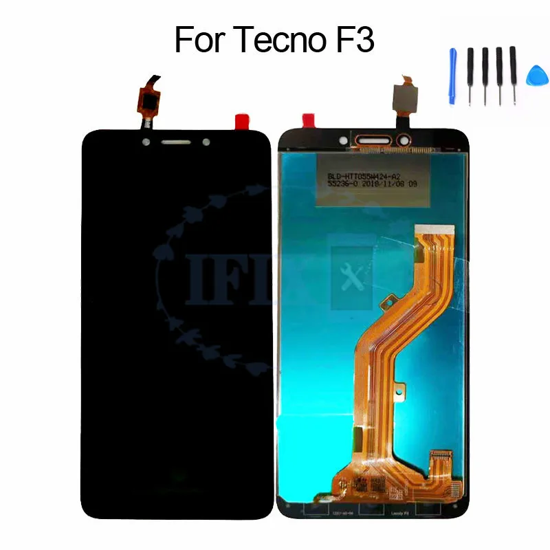 

Display for Tecno F3 LCD Touch Screen 5.5 Inch Replace Parts for Tecno POP 1 LCD Digitizer Assembly Screen with Free Tools