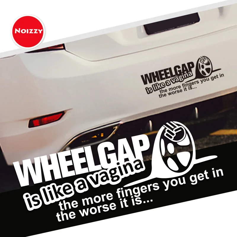 Noizzy Wheel Gap like Vagina эротическая забавная наклейка для автомобилей авто виниловые