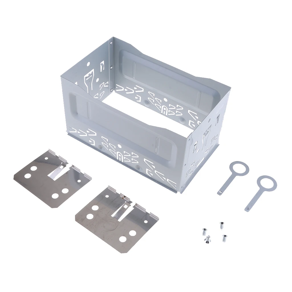 

Automotive Replacement Stereo Audio Refitting Kit ISO 2 DIN Install Metal Cage Bracket