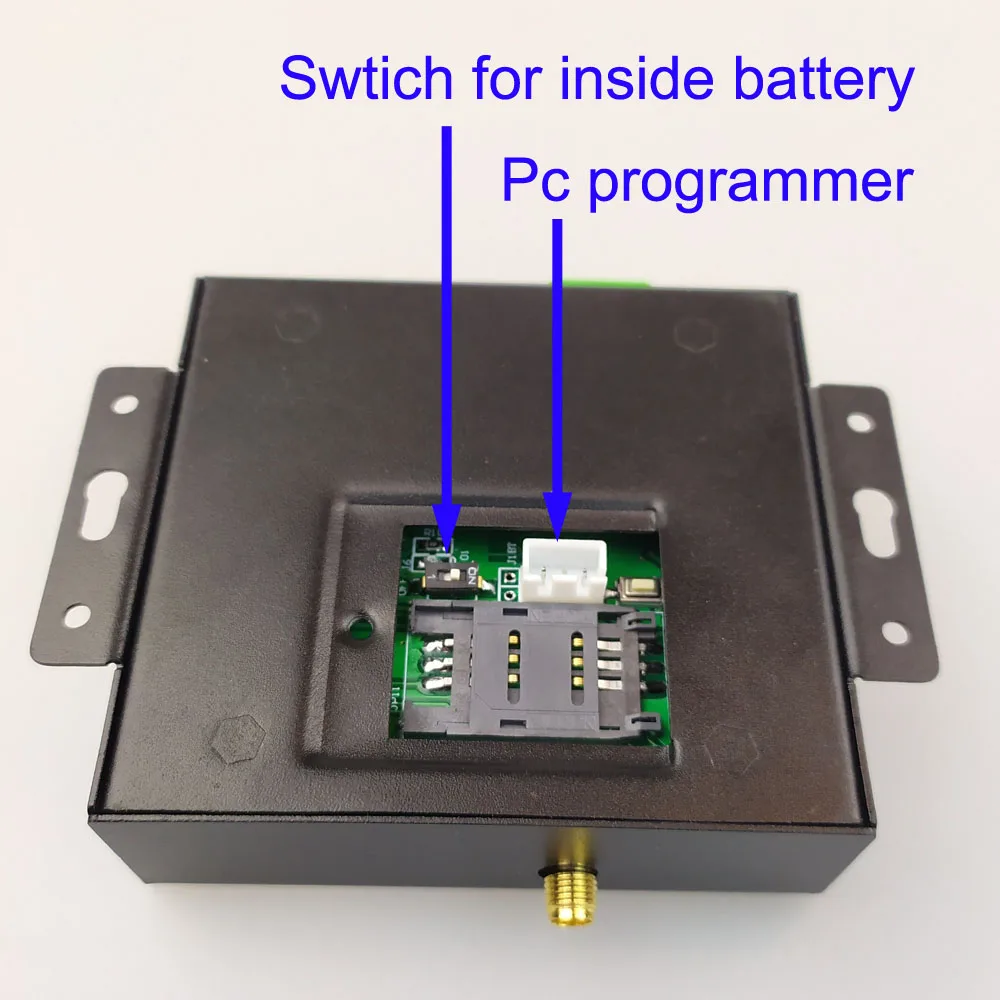 V2019 RTU5024 3G/GSM Gate Opener Relay Switch Remote Access Control Sliding gate Opener Battery inside for power failure alert