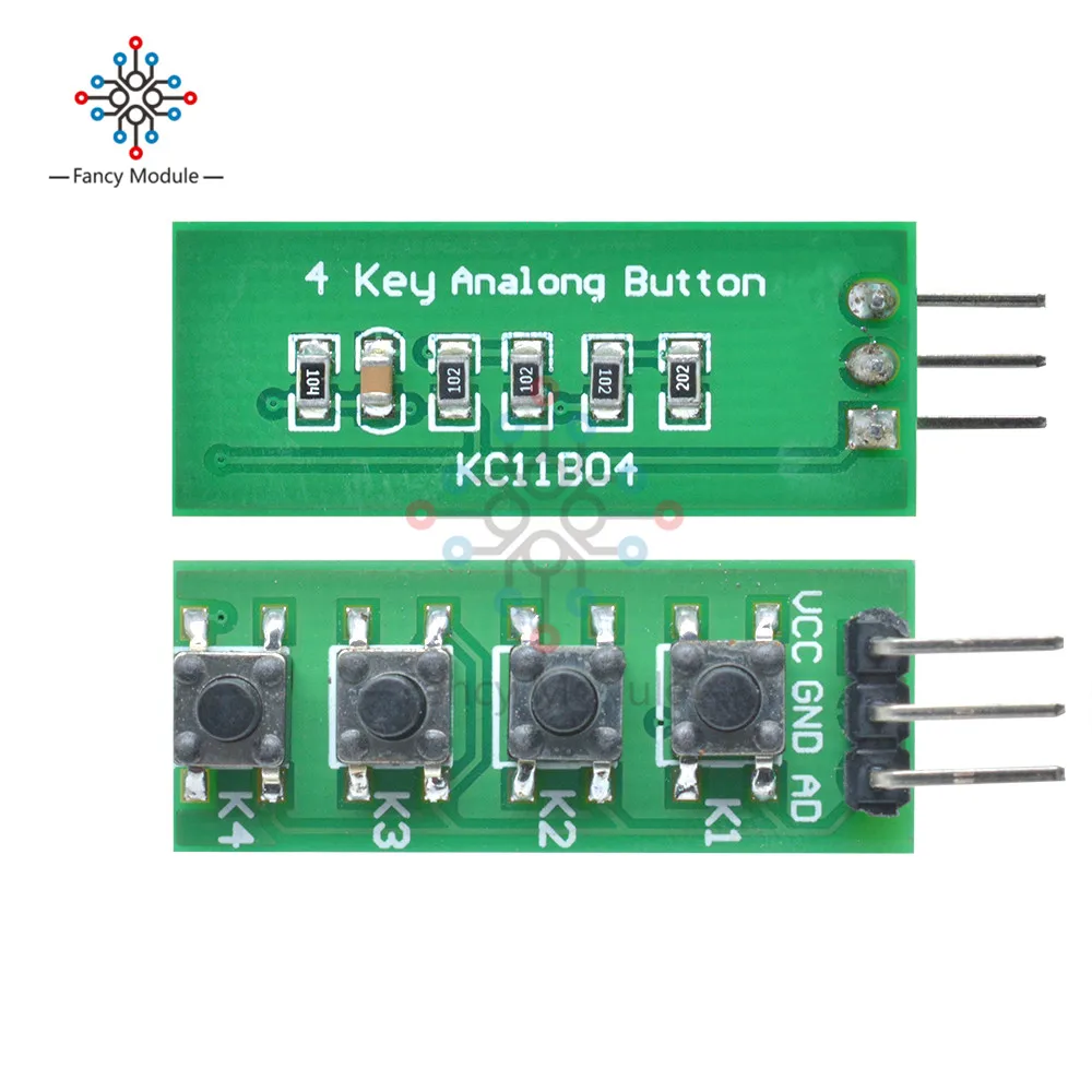 KC11B04 AD плата клавиатуры 4 клавиши аналоговые кнопки модуль ADC порт для Arduino Mini Nano UNO
