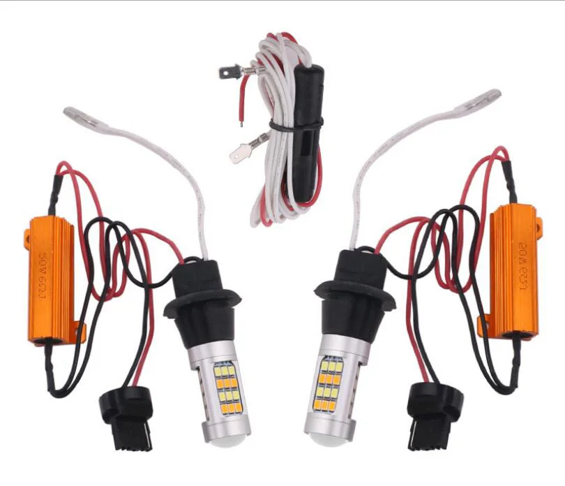 2 шт. BA15S BAU15S 1156 P21w S25 T20 W21W WY21W 7440 горки светодиодный лампы Габаритные огни