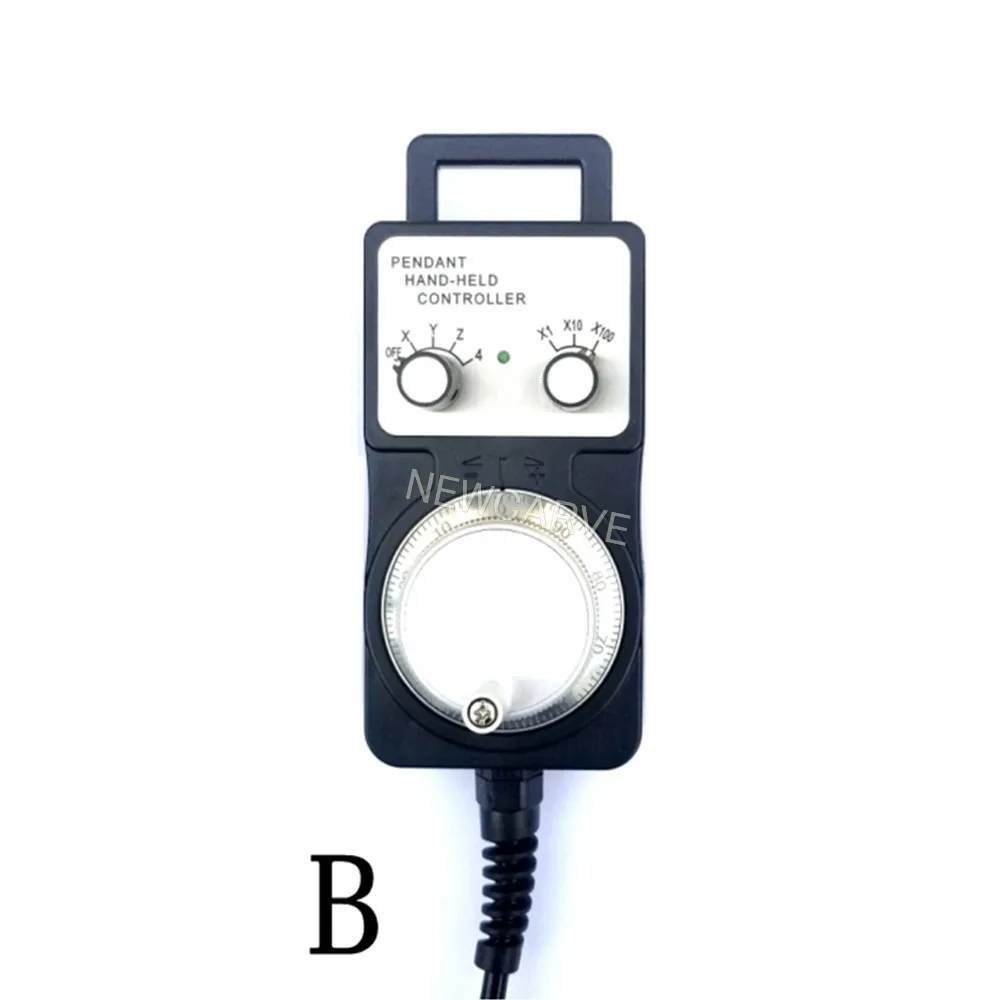 4 6 осевой MPG Универсальный подвесной маховик ручной импульсный генератор 5 в 12 В 24 В с аварийной остановкой для фрезерного станка с ЧПУ NEWCARVE