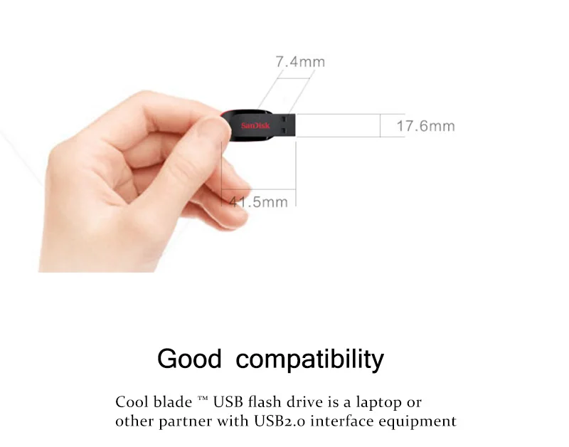 USB флеш-накопитель SanDisk CZ50, 8 ГБ, 16 ГБ, 32 ГБ, 64 ГБ, 128 ГБ, USB флеш-накопитель, высокое качество, карта памяти, USB 2,0