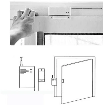 Sgooway датчик сигнализации двери Беспроводной датчик двери окна детектор окна 433 МГц для системы сигнализации