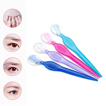 

1PC Eyebrow Razor Blades Lip Makeup Trimmer Shaver Knife Hair Remover Facial Cleaner Timmer Random Color