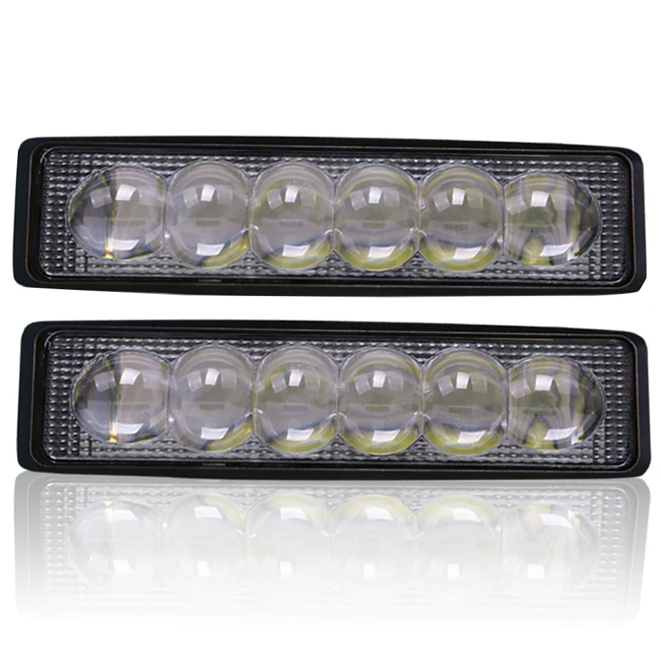 

18W LED Light Bar 6 Led Work Light 5D Lens Car Headlight Off Road 4x4 Fog Light Driving Light Lamp for Truck 12V Headlight Boat