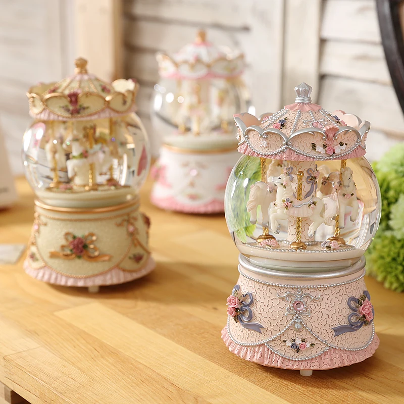 

SHUN Can choose color Merry snow ball music box birthday gift for new year's day to send children male and female friends