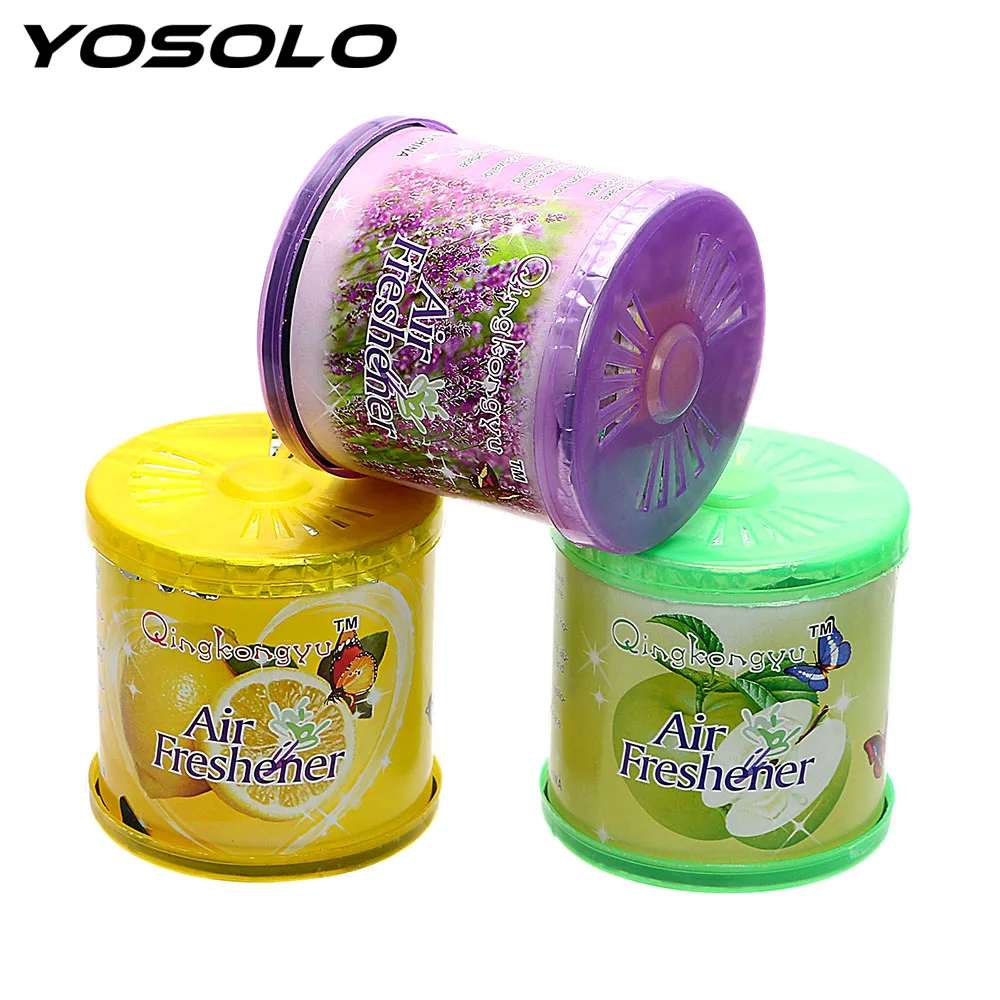 

Car Air Freshener Auto Decor Fragrance Diffuser Fruit Flower Scent Solid Perfume Home Bathroom Decoration 70G Indoor Deodorant