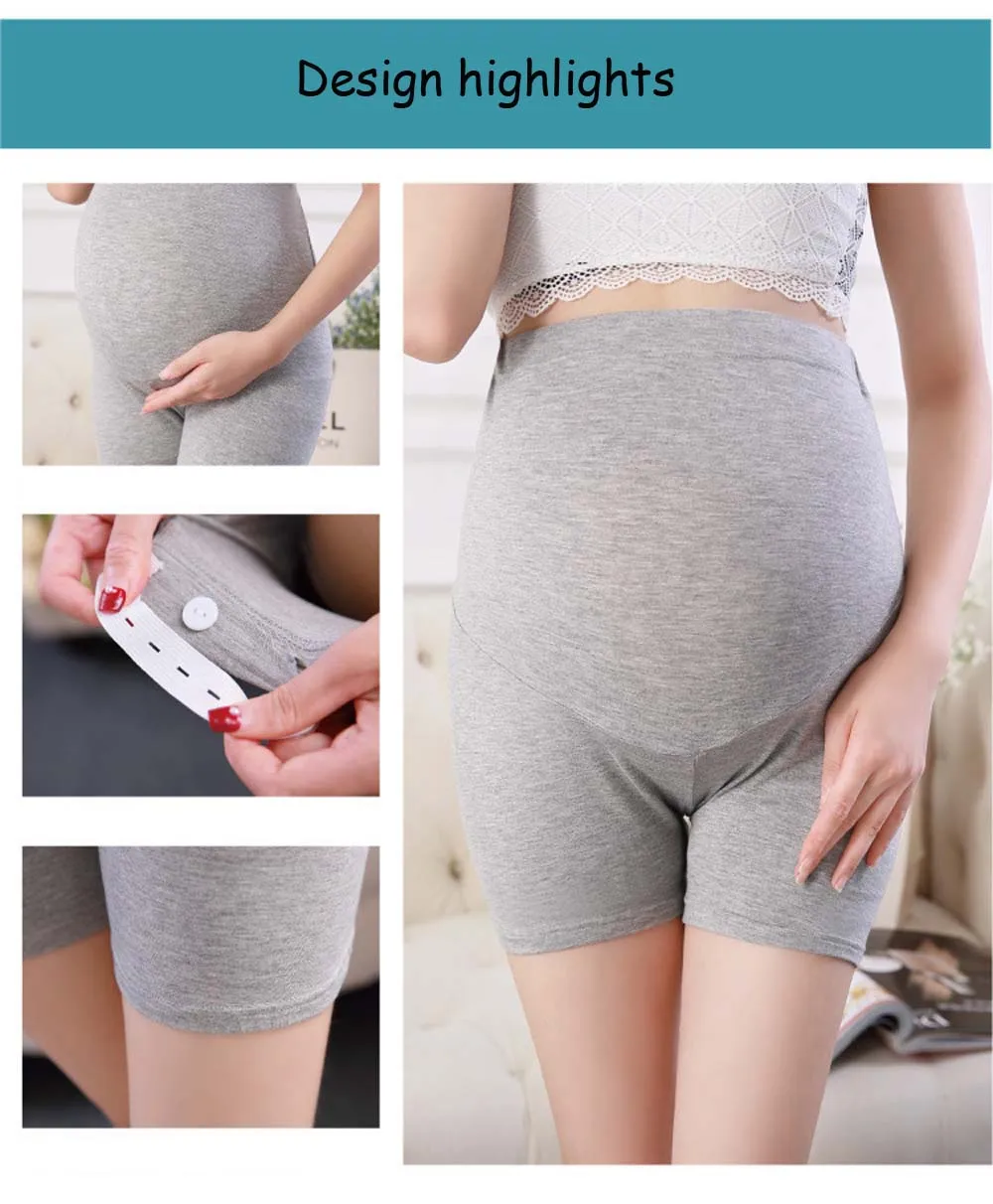 JMS Kasenbely Брюки для беременных женские летние однотонные регулируемые трусики для беременных узкие короткие защитные брюки