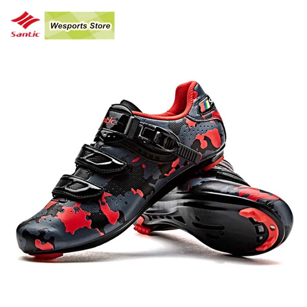 Santic font b Men b font Road Cycling font b Shoes b font Carbon Fiber Cycling