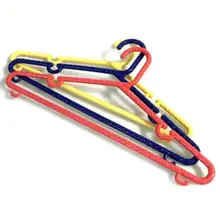 Многоцветный Пластик одежда Вешалки Linking/вешалка фокусы этап