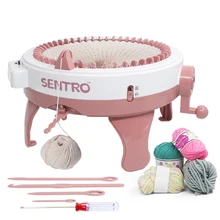 48 Needle Positions Big Hand Knitting Machine Weaving Loom DIY Wool Yarn Knit Scarf Knitting Tool Children Toys Christmas Gifts weaving loom dreams kids girl diy knitting wool machine woodlens penguin educational learn toys gift child playset hand crank