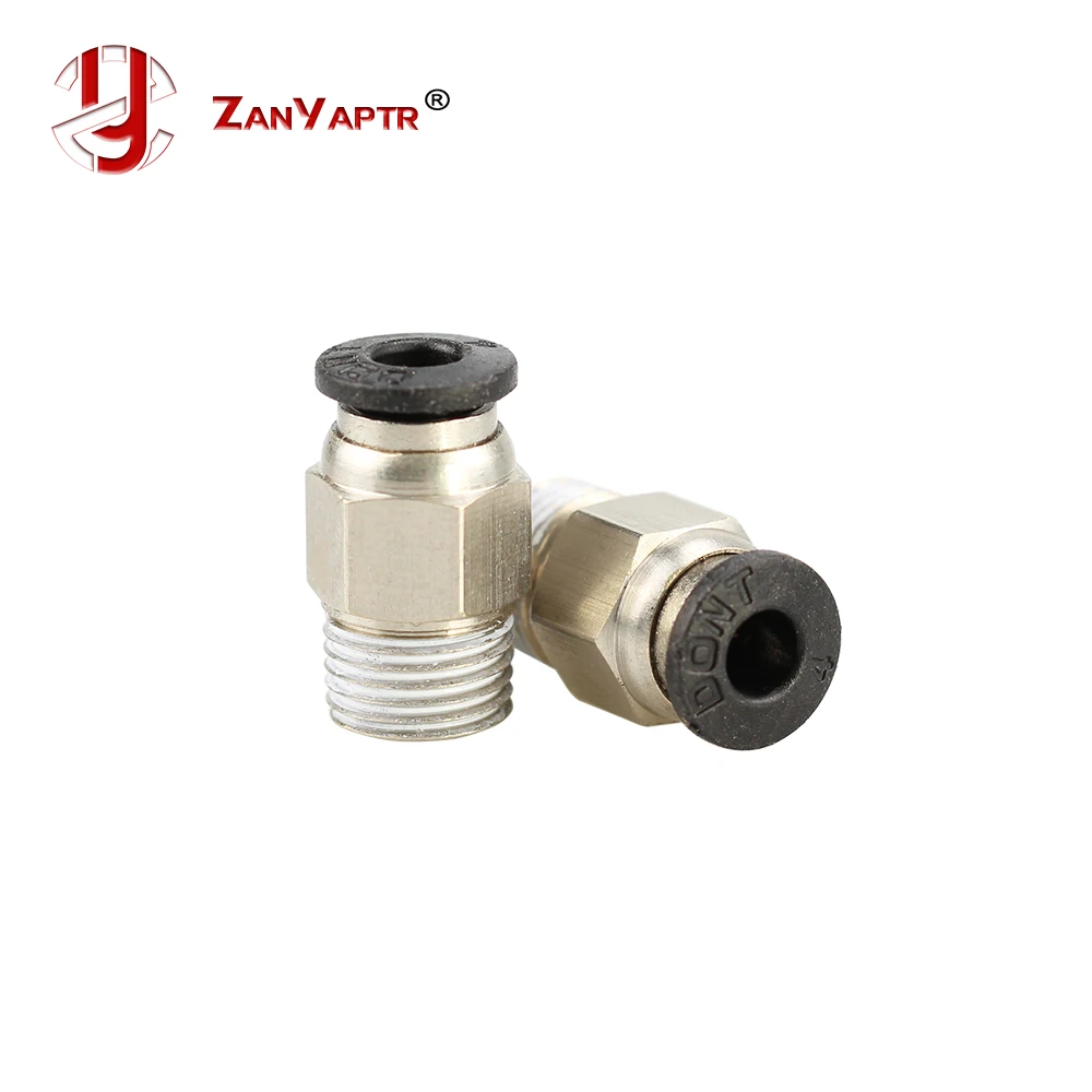 2pcs Pneumatic Connector PC4 01 1.75mm 3mm PTFE Tube Quick Coupler Feed