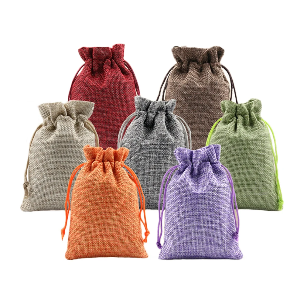 5 шт. многоцветный мешочек для хранения мешок подарки настоящий мешок мешочек для драгоценностей с завязкой для свадьбы Хэллоуин