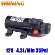 Хорошая Количество 2 шт., работающего на постоянном токе 12 В в микро мини водяной насос мембранный Водяной насос с Давление переключатель, 4.3LPM 35 фунтов/кв. дюйм с распылительным насосом