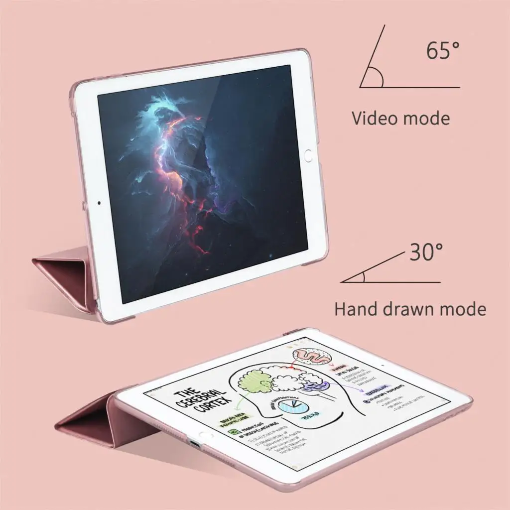 Умный чехол для iPad Pro 10 5 2017 искусственная кожа + прозрачный ПК Жесткий накладка Apple