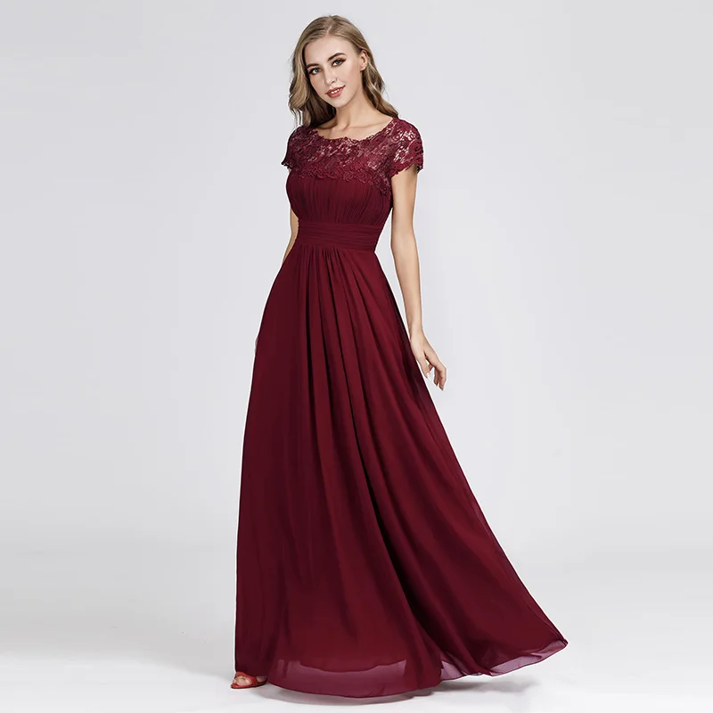 Plus Size Evening Dresses Long Appliques Pleated Chiffon Abendkleider Elegant Cheap EB23999 Open Back Lace robe de soiree Women Plus Size Evening Dresses Long Appliques Pleated Chiffon Abendkleider Elegant Cheap EB23999 Open Back Lace robe de soiree Women