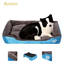 

Bontec Warm Dog House Pet Sofa Dog Beds Washable Pet House Soft Material Waterproof Bottom Kennel Dogs Cats house For large dogs