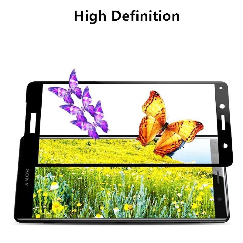 Закаленное стекло с полным покрытием для Sony Xperia X XA XA1 XA2 Ultra XZ1 XZ2 Compact XZ Premium XZS XP