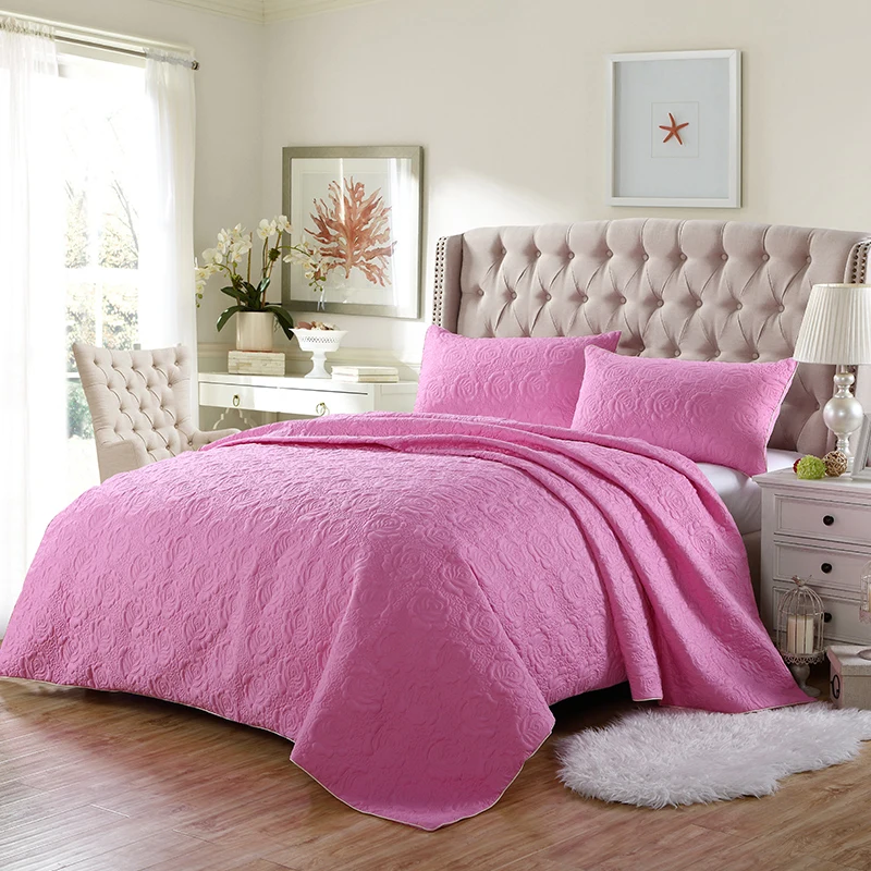 Пурпурно-красное, бежевое, серое, синее, розовое хлопковое высококачественное удобное мягкое толстое одеяло покрывало простыня/льняные наволочки